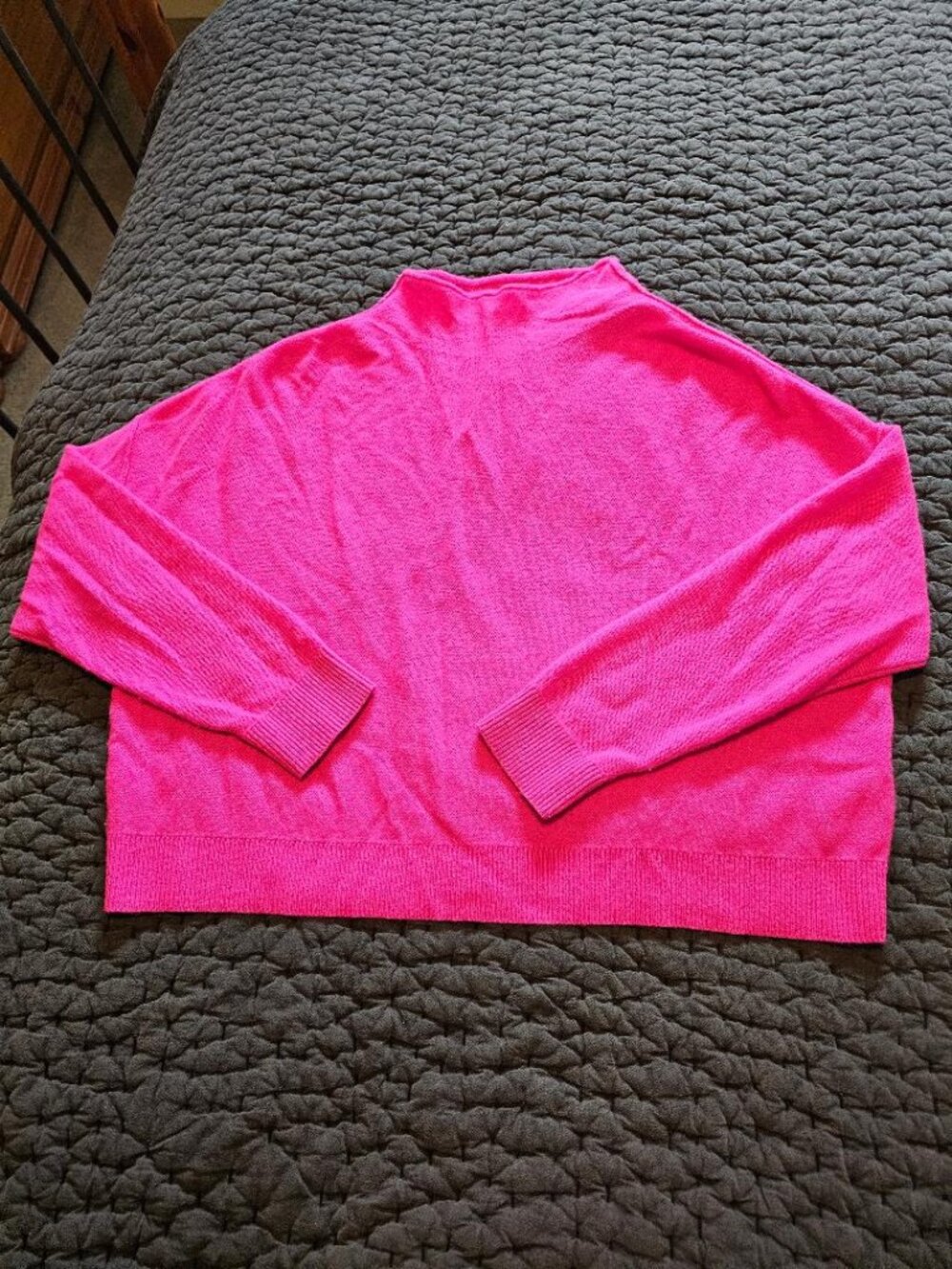 PILCRO The Alani Cashmere Mock-Neck Jumper Sweater Pink Size XS